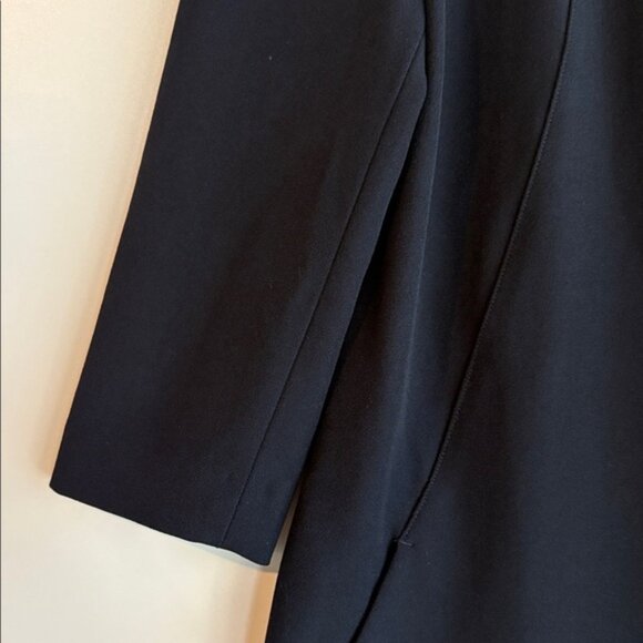 M.M. Lafleur The Etsuko Dress Recycled WonderTex Black Size 10 - Picture 9 of 11